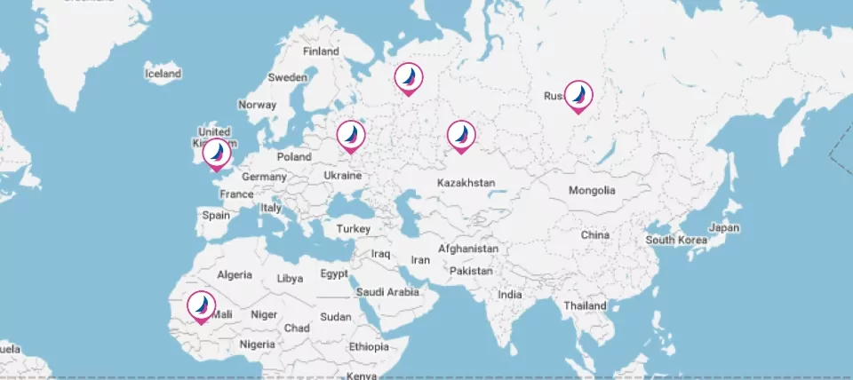 Find a Stockist Map